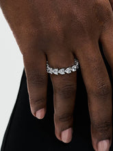 Band of Clear Hearts Ring Sterling silver