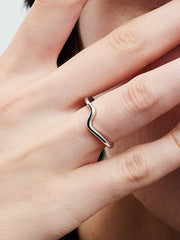 Polished Wave Ring Sterling silver