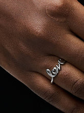 Handwritten Love Ring Sterling silver