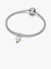 Happy Girl Dangle Charm Sterling silver, 14k gold plating