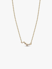 Pandora Era Lab-Grown Diamond Droplet Bar Necklace 0.09 ct TW, 14k gold