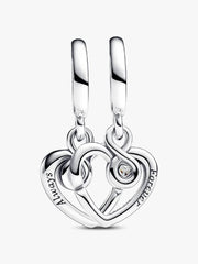 FINAL SALE - Forever & Always Splittable Dangle Charm Sterling silver