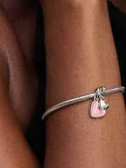 Splittable Mother & Daughter Dangle Charm Sterling silver