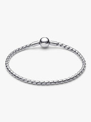 Round Clasp Wing Chain Bracelet Sterling silver