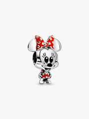 Disney Minnie Mouse Dotted Dress & Bow Charm Sterling silver