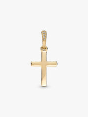FINAL SALE - Sparkling Cross Pendant 14k gold