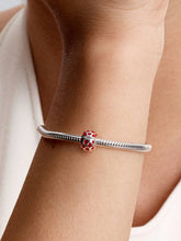 Hearts Round Clip Charm Sterling silver
