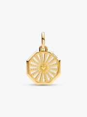 FINAL SALE - Pandora ME Lucky Horseshoe Medallion Charm 14k gold plating