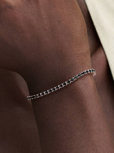 Black Sparkling Tennis Bracelet 14k rose gold plating