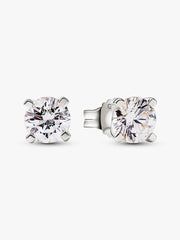 Pandora Era 14k White Gold Lab-grown Diamond Earrings 1.00 ct TW, 14k white gold