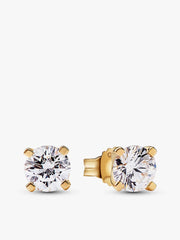 Pandora Era Lab-grown Diamond Pendant Necklace and Earring Set 2.00 carat tw 14k Gold 2 Quantity