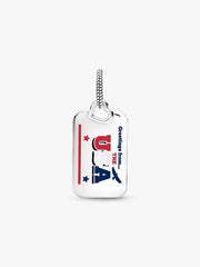 USA Postcard Dangle Charm Sterling silver