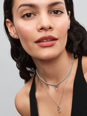 FINAL SALE - Infinity Knot Collier Necklace Sterling silver