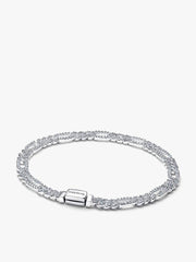 His and Hers Cuban Chain Heart and Oval Bracelet Set 2 Quantity