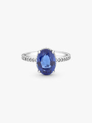 FINAL SALE - Sparkling Statement Halo Ring Sterling silver