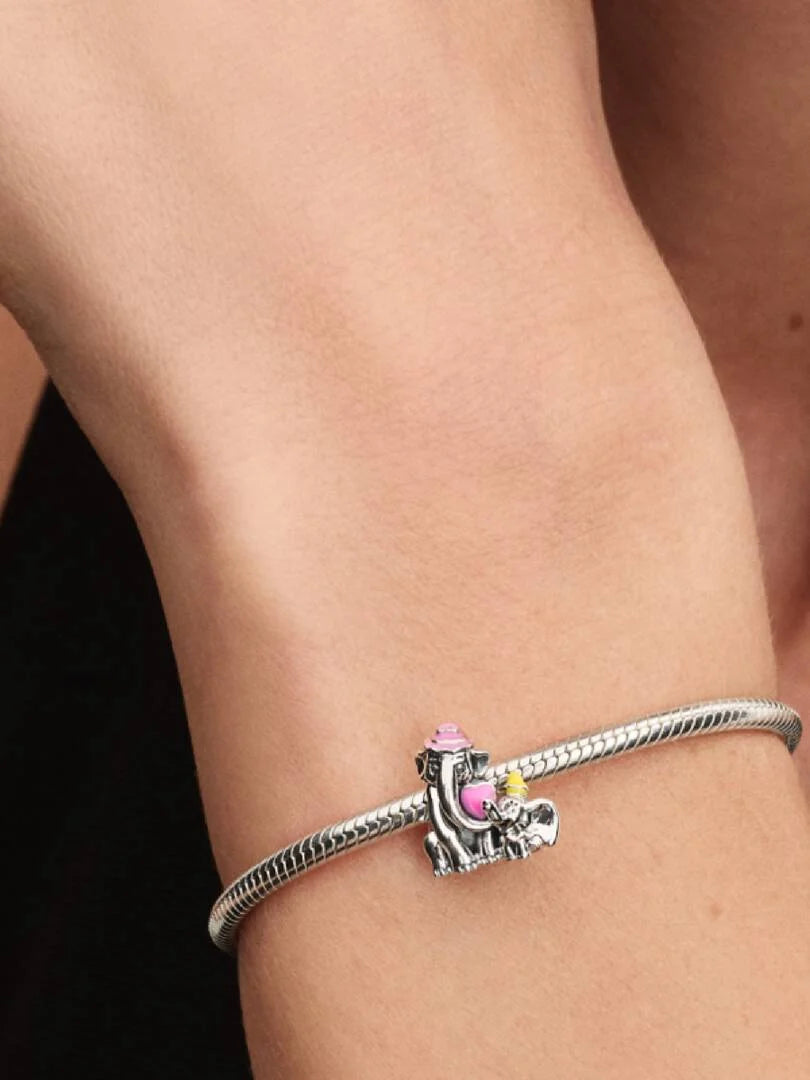 Disney Dumbo & Mom Charm Sterling silver