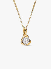 FINAL SALE - Pandora Talisman 14k Gold Lab-grown Diamond Heart Pendant 0.75 ct TW, 14k gold