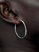 FINAL SALE - Pandora Moments 40 mm Charm Hoop Earrings Sterling silver