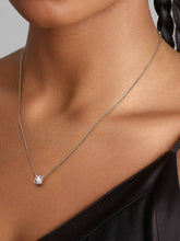 Pandora Era 14k White Gold Lab-grown Diamond Pendant Necklace 1.00 ct TW, 14k white gold
