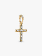 FINAL SALE - Sparkling Cross Pendant 14k gold