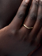 Organically Shaped Band Ring 14k gold plating