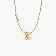 Letter Z Charm Necklace 2 Quantity