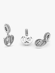 60th Celebration Dangle Charm Sterling silver