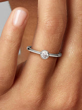 Pandora Era Bezel Sterling Silver Lab-grown Diamond Ring 0.25 ct TW, Sterling silver