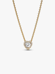 Sparkling Heart Collier Necklace 14k gold plating