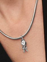 Pavé Infinity Knot Dangle Charm Sterling silver