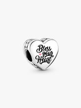 Bless Your Heart Charm Sterling silver