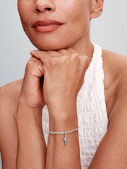 FINAL SALE - Skier Dangle Charm Sterling silver