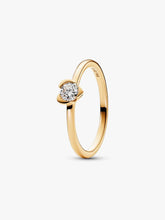 Pandora Talisman 14k Gold Lab-grown Diamond Heart Ring 0.25 ct TW, 14k gold