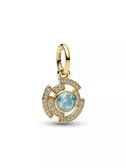 Marvel Iron Man Arc Reactor Dangle Charm 14k gold plating