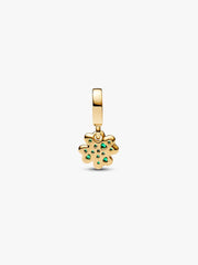 Four-leaf Clover Dangle Charm 14k gold plating