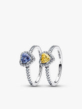 Celestial Love Elevated Heart Ring Duo 2 Quantity