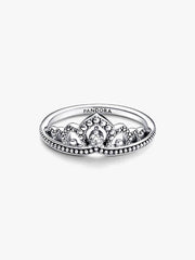FINAL SALE - Regal Beaded Tiara Ring Sterling silver