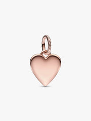 Engravable Heart Tag Pendant 14k rose gold plating