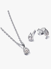 Pandora Infinite Lab-grown Diamond Jewelry Gift Set, Sterling Silver 2 Quantity