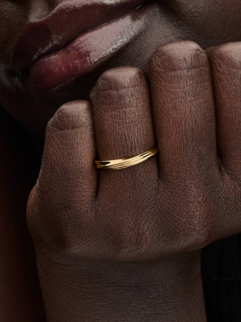 Twisted Ring 14k gold plating