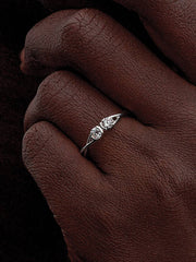 Pandora Infinite Sterling Silver Double-Facing Lab-grown Diamond Ring 0.30 ct TW, Sterling silver