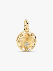 FINAL SALE - Pandora ME Power of the Light Sun Medallion Charm 14k gold plating