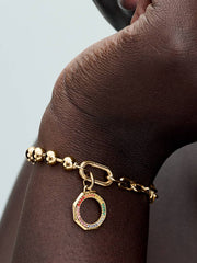 FINAL SALE - Pandora ME Rainbow Medallion Charm 14k gold plating