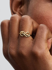 Infinity Knot Ring 14k gold plating