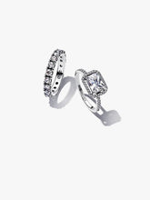 Sparkling Halo Ring Set 2 Quantity