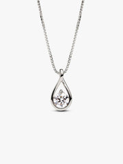 Pandora Infinite 14k White Gold Lab-grown Diamond Pendant Necklace 1.00 ct TW, 14k white gold