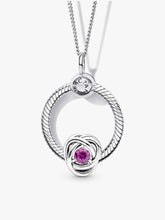 October Birthstone Eternity Circle O Pendant Set 3 Quantity