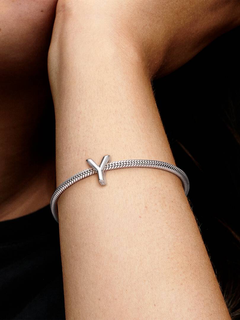 Letter Y Alphabet Charm Sterling silver