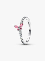 Sparkling Butterfly Ring Sterling silver