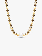 FINAL SALE - Treated Freshwater Cultured Pearl & Beads Collier Necklace 14k gold plating